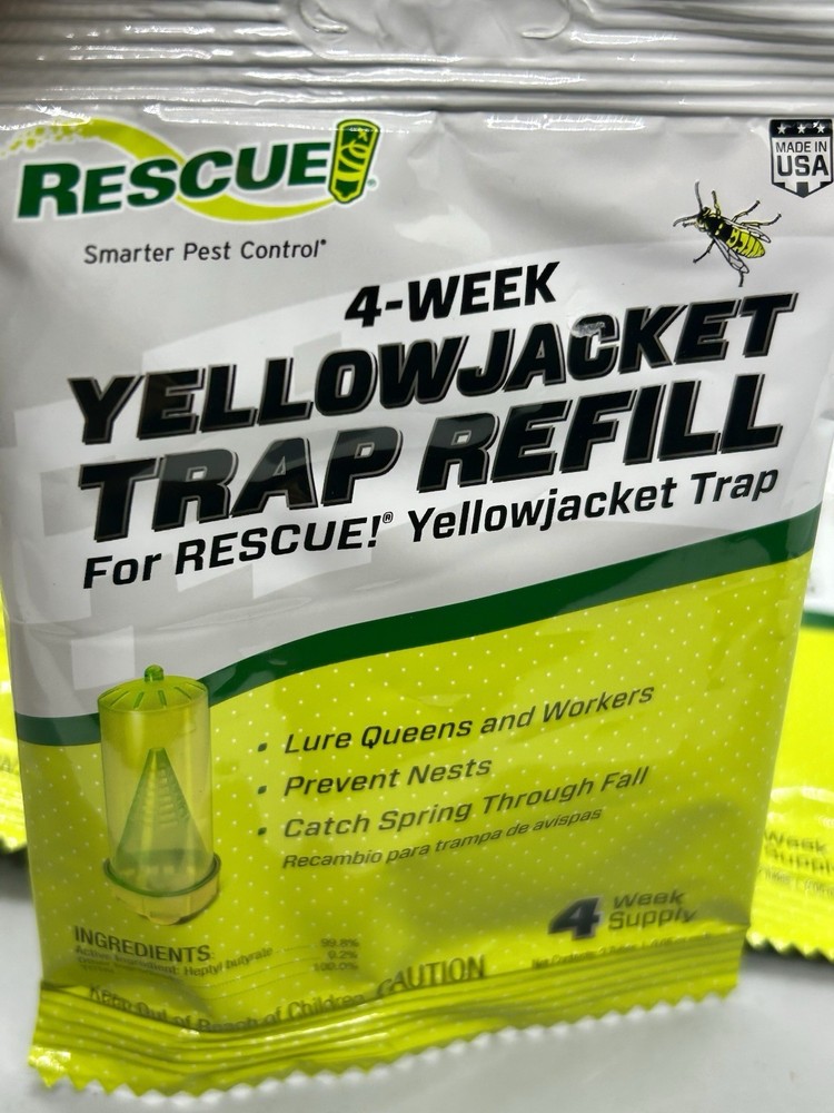 RESCUE Yellowjacket Trap Refill, 4-Week Supply Yellow Jacket
