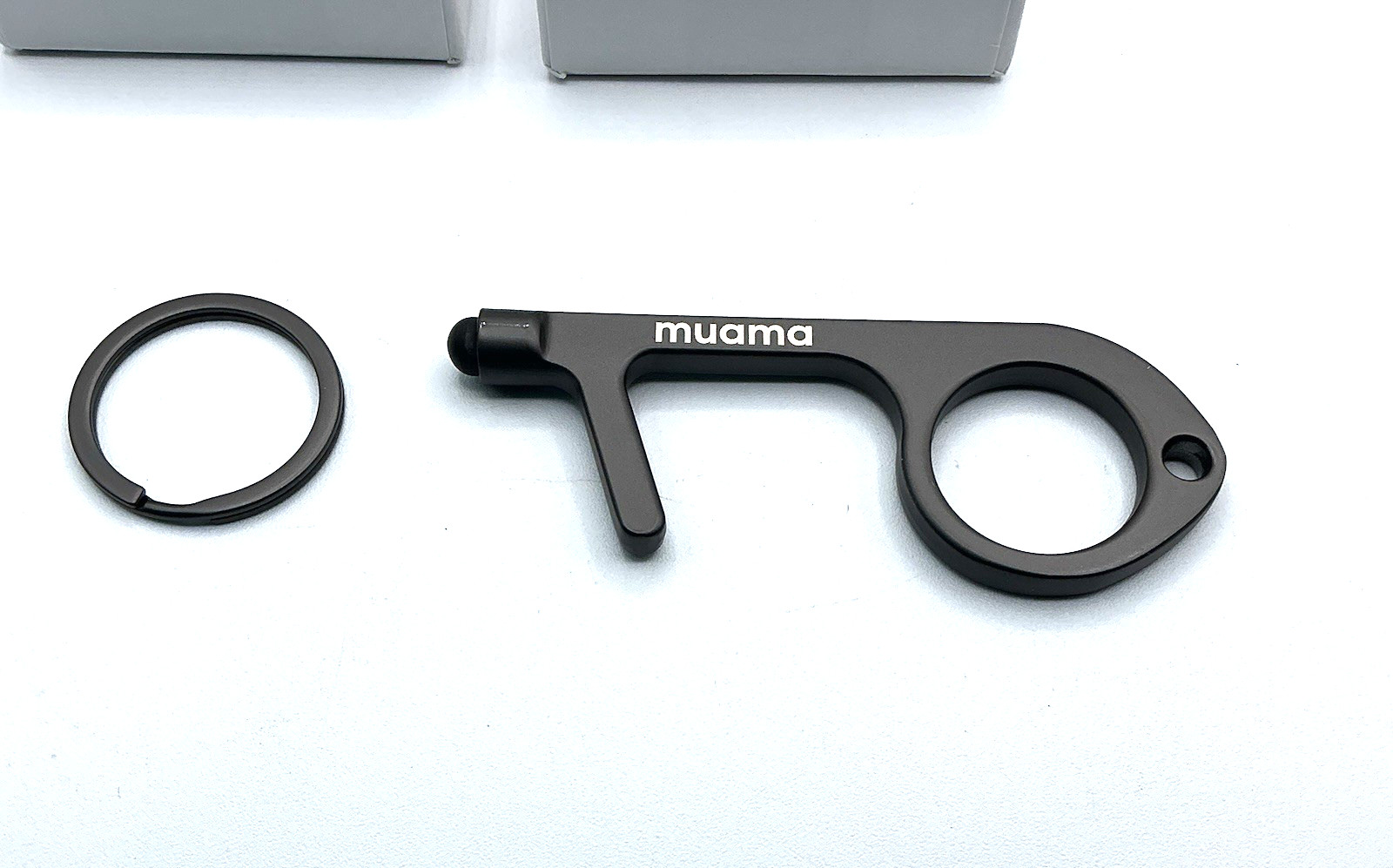 2 Muama Clean Key Open Close Door Handles Touchless Keypad ATM Keychain New