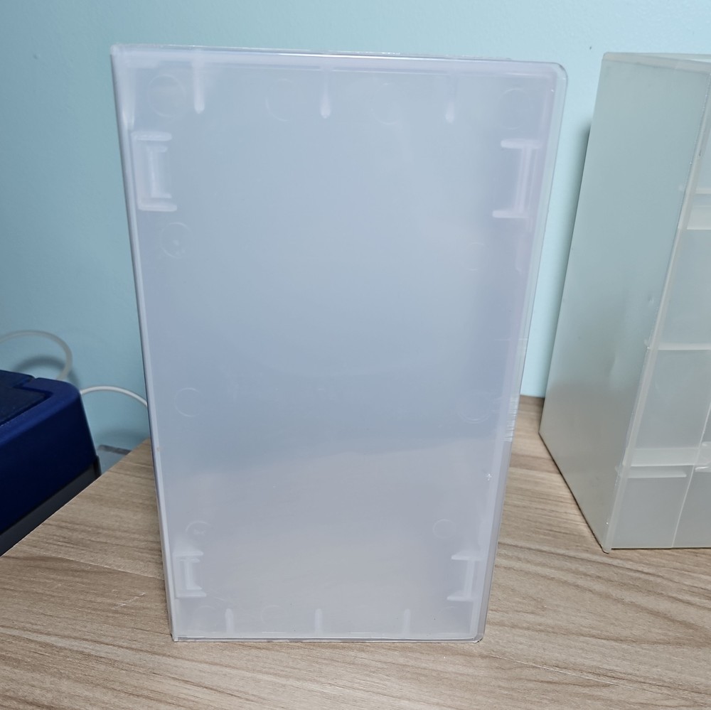 2 x Double VHS Clear Video Tape Boxes | Good used