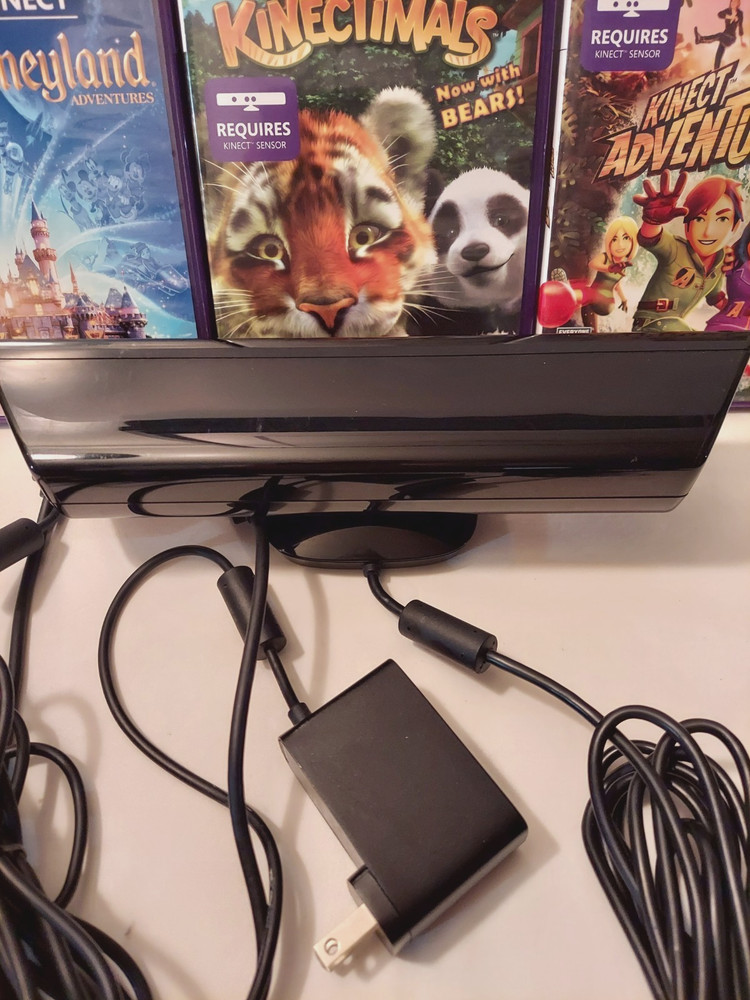 Xbox 360 Kinect Sensor with 3 Kinect Games