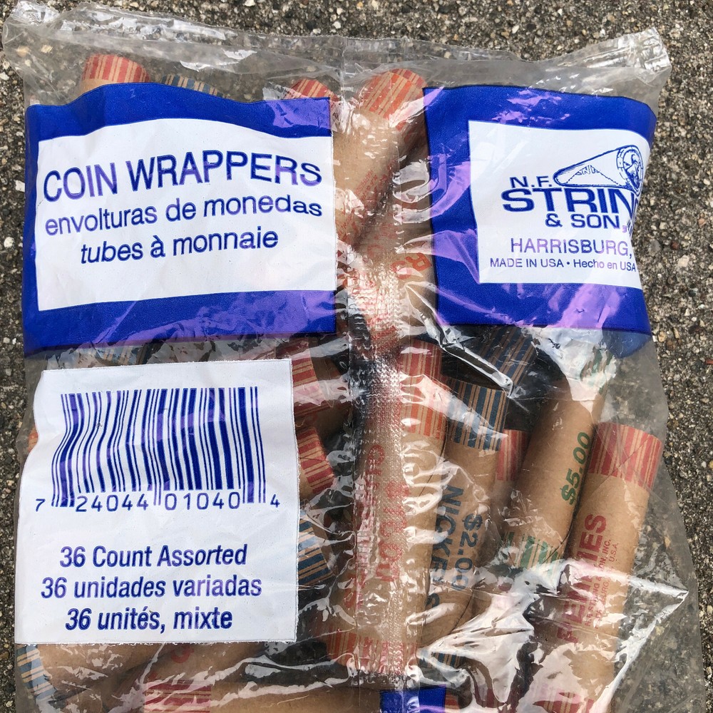 N.F String & Son Crimped Assorted Coin Wrappers - 36 Count