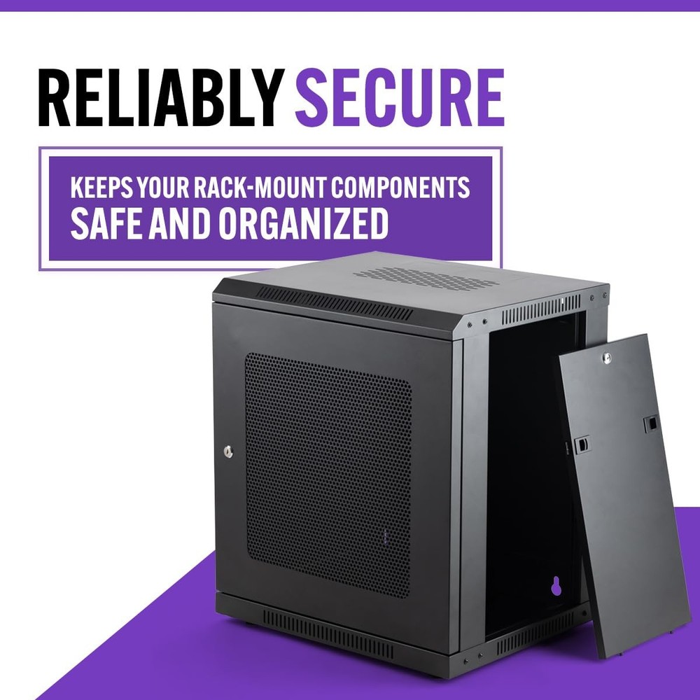 12U Wall Mount Rack Cabinet Knock Down - On-Stage