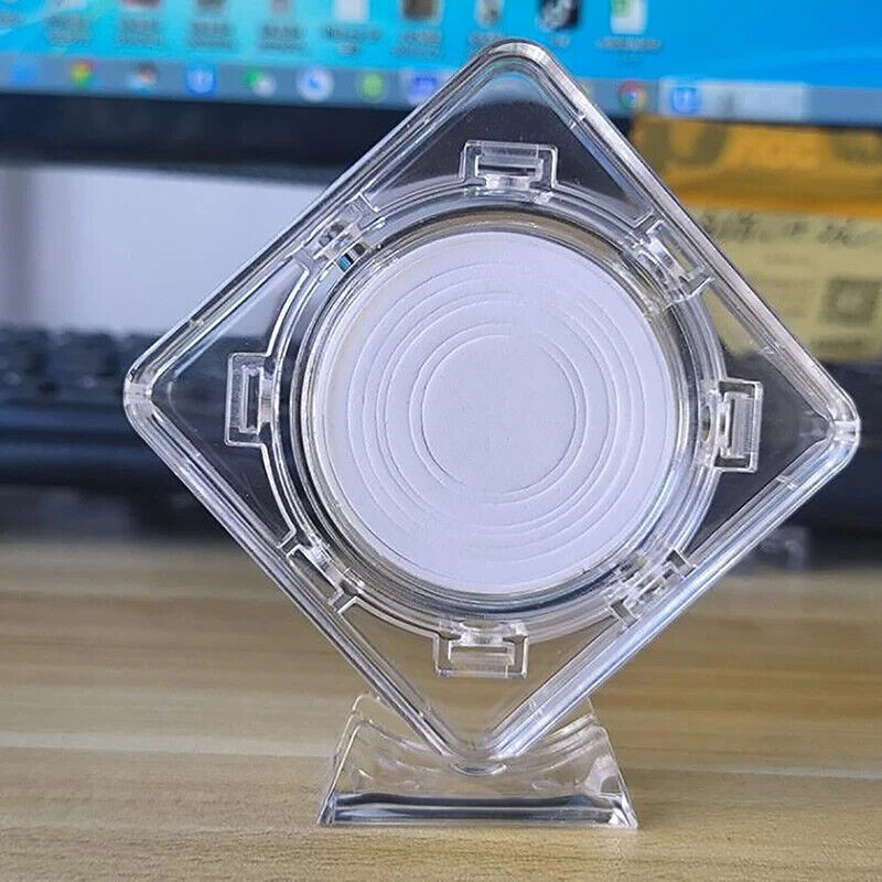 2Pcs Coin Display Case Stand Rotatable Floating Coin Capsules Protector 40 mm 3D