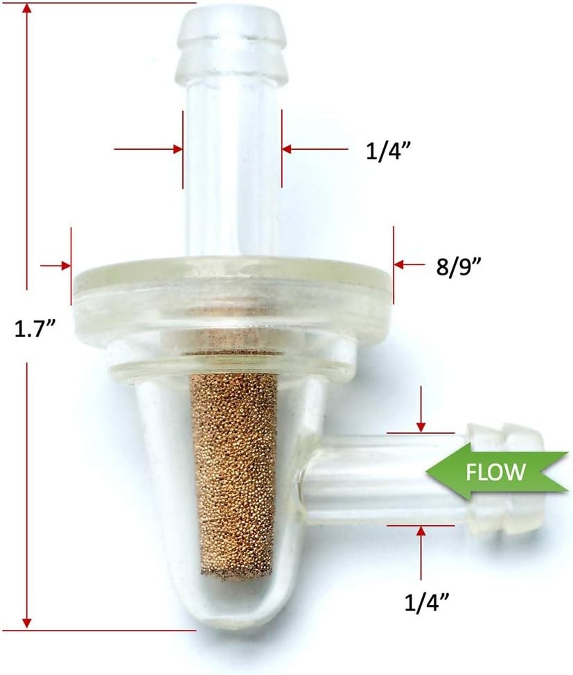 Inline Fuel Filter - APE RACING Universal Small 90 Degree Filters (Pack...