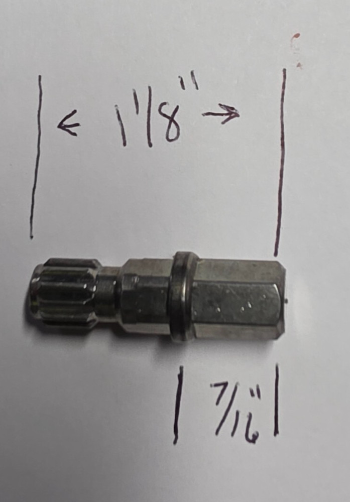 Truth Hardware Insert Connector. Hardware Extension. 1 1/8" long sold ea. B