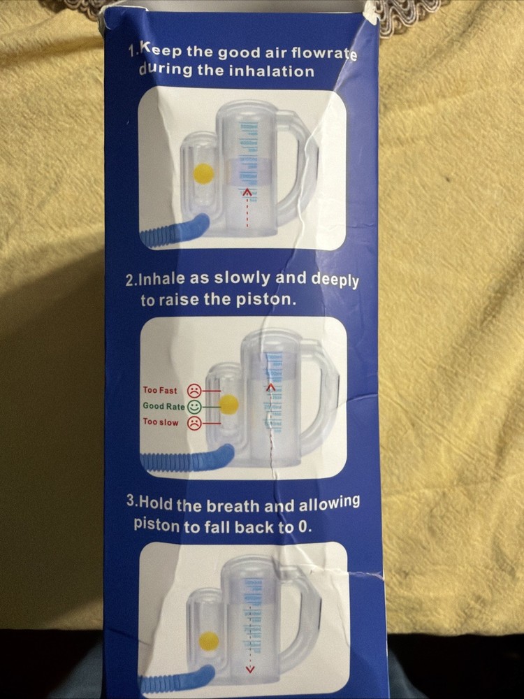 Breathing Exercise Device for Lungs Deep Breathing, Incentive Spirometer 5000ml