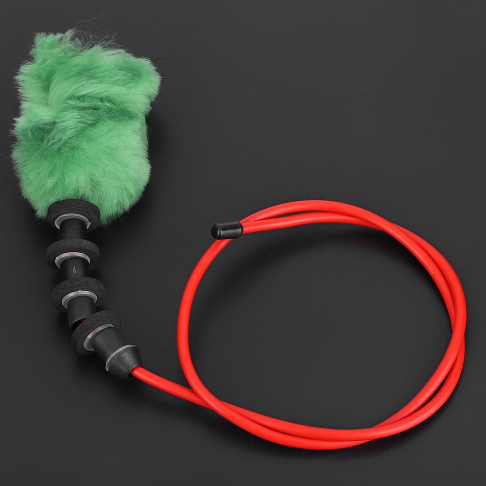 (green)Wool Paintball Barrel Pull Through Squeegee Rope Cleaning Rope BD