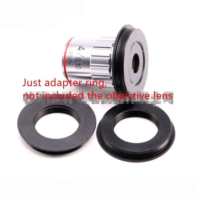 2PC M25 to M30 Microscope Objective Lens Adapter Ring for Nikon Leica Microscope