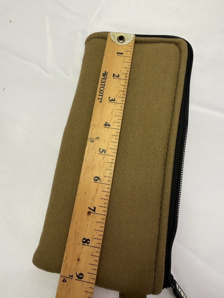 Vatra Rectangular Padded Zipper Stash Bag Case Pipe Safe Pouch WOWEN Tan