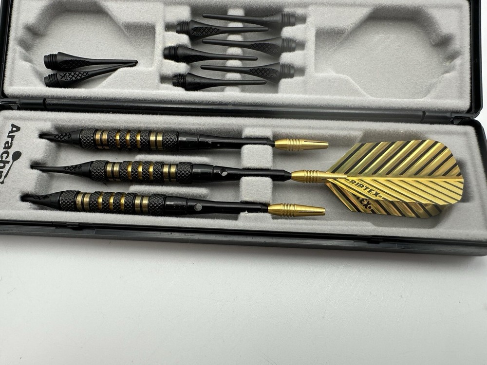 ARACHNID SOFT TIP DARTS with Brass Collar, includes extra tips
