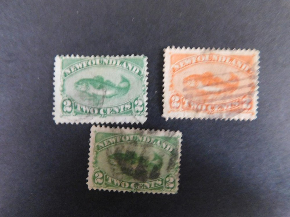 NEWFOUNDLAND, # 46, 47, 48 USED