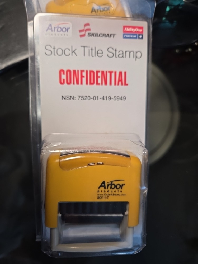 Skillcraft stock title stamp.    "  Confidential.  "
