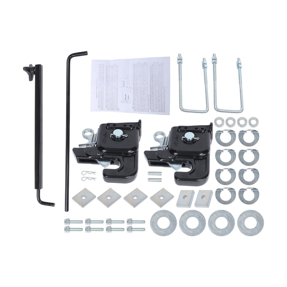 Black Quick Hitch w/Stabilizer Bar for Category 1 Tractors/Implement Easy Change