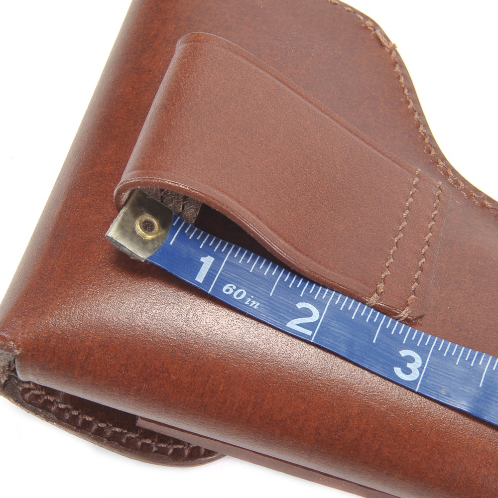 Premium Drum Dyed Leather Makarov Holster with Magazine Pouch Factory Second