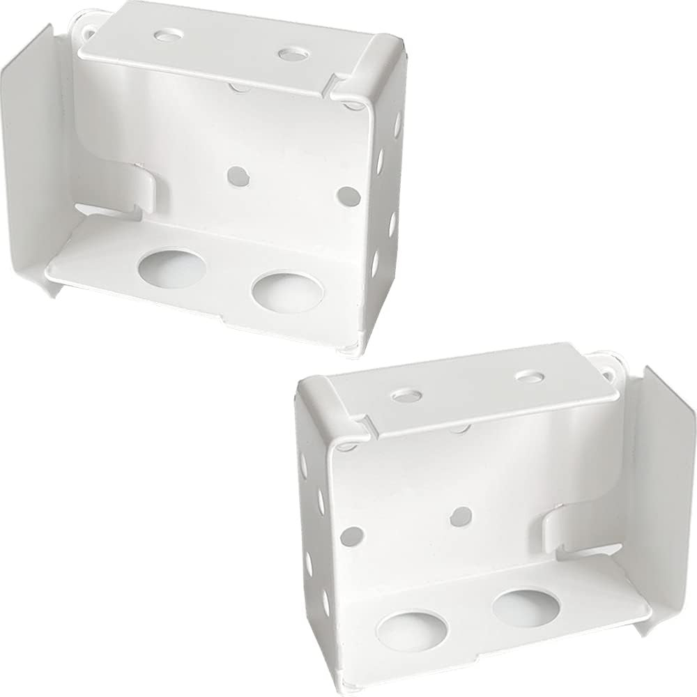 2-Pack Box Mounting Brackets for Low Profile Horizontal Blinds 1-3/4 x 2-1/2