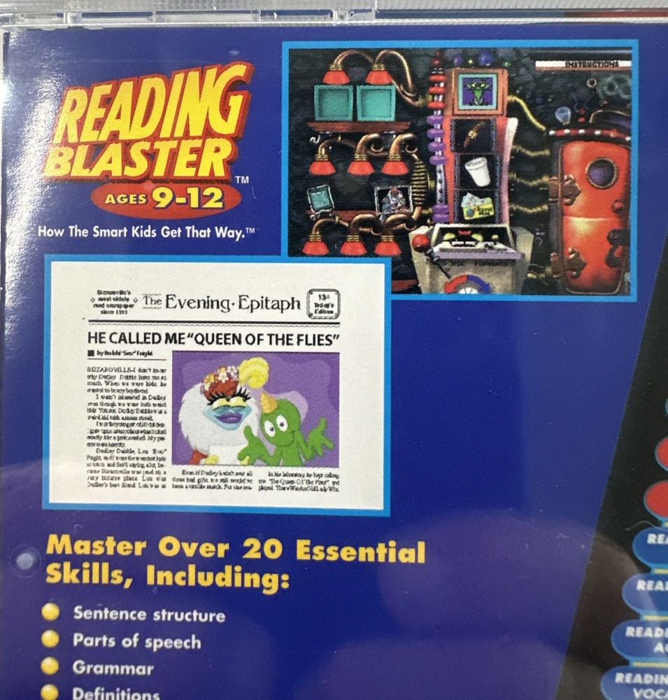 Reading Blaster Ages 9–12 CD-ROM Sealed Windows Educational Software