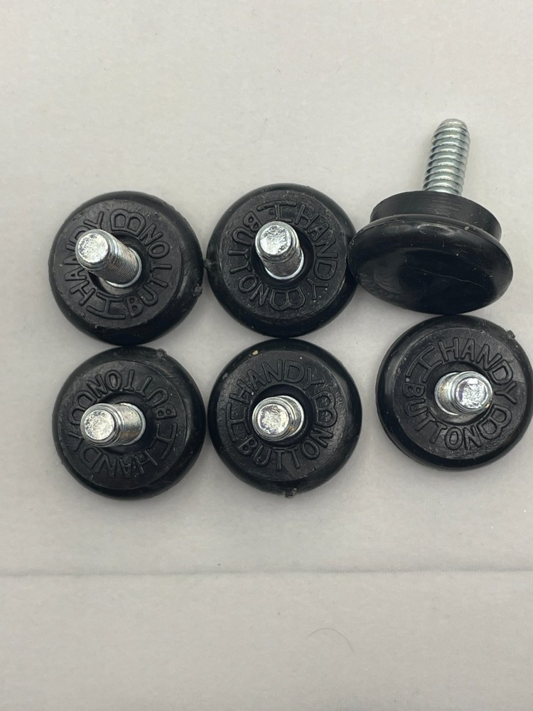 Handy Button Black Plastic Base Leveler + plastic knob Lot Used