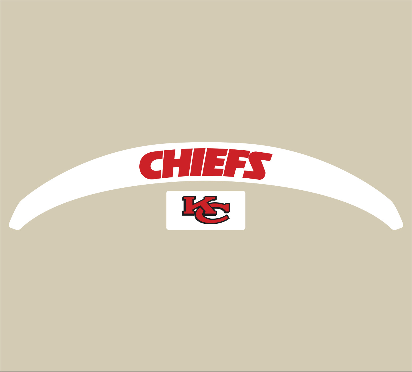 Chiefs Alternate Riddell Speed Mini Football Helmet Bumper Decal Set