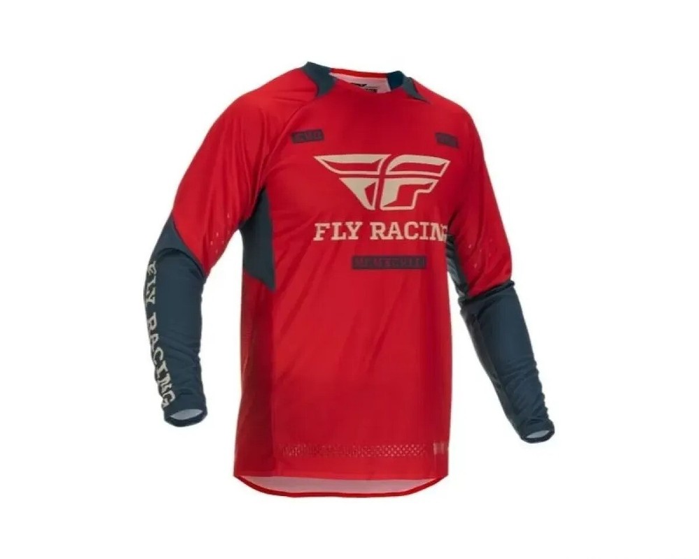 Open Box Fly Racing Adults Evolution DST Motorcycle Jersey Red/Grey - Medium