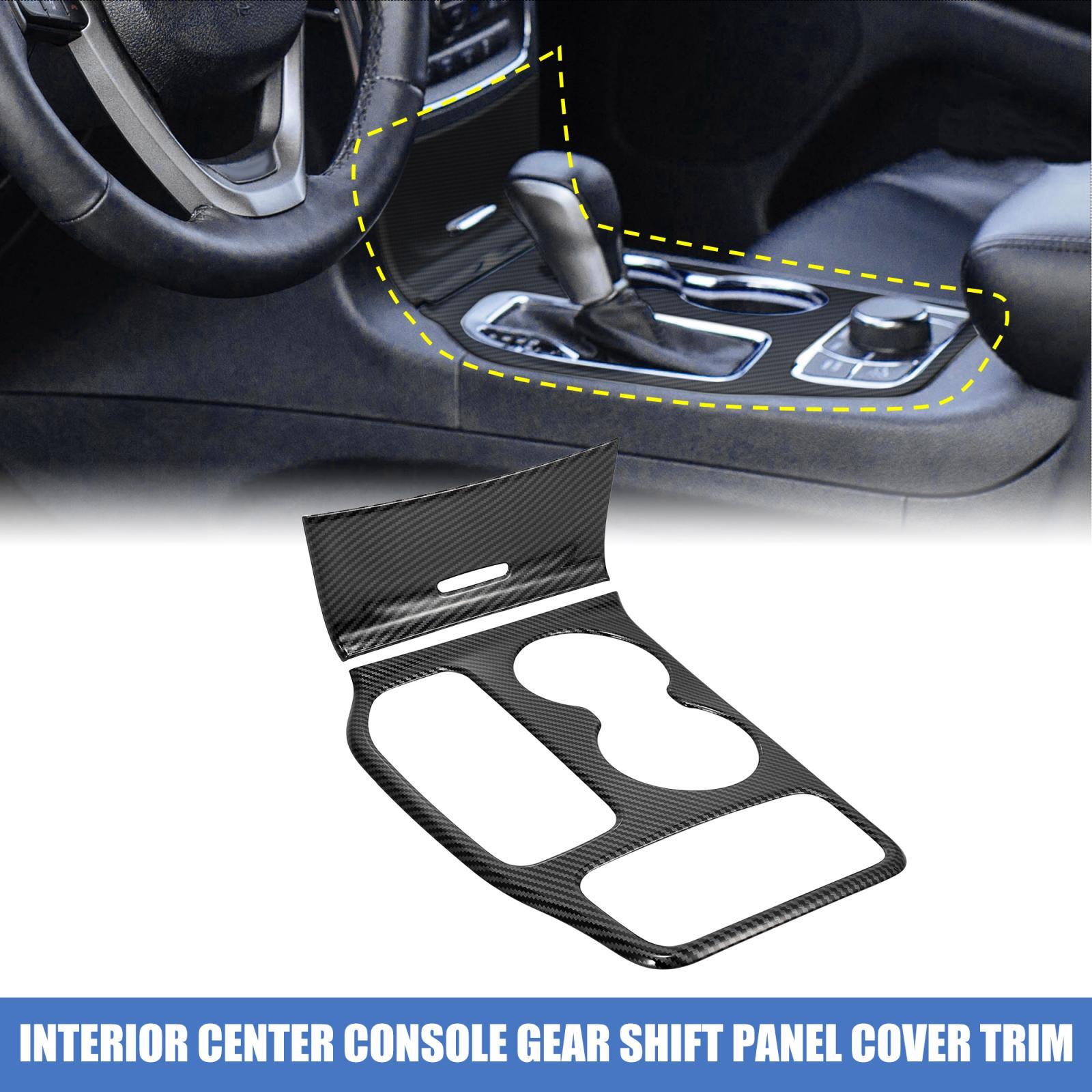 Center Gear Shift Panel Cover Carbon Fiber Pattern for Jeep Grand Cherokee 16-21