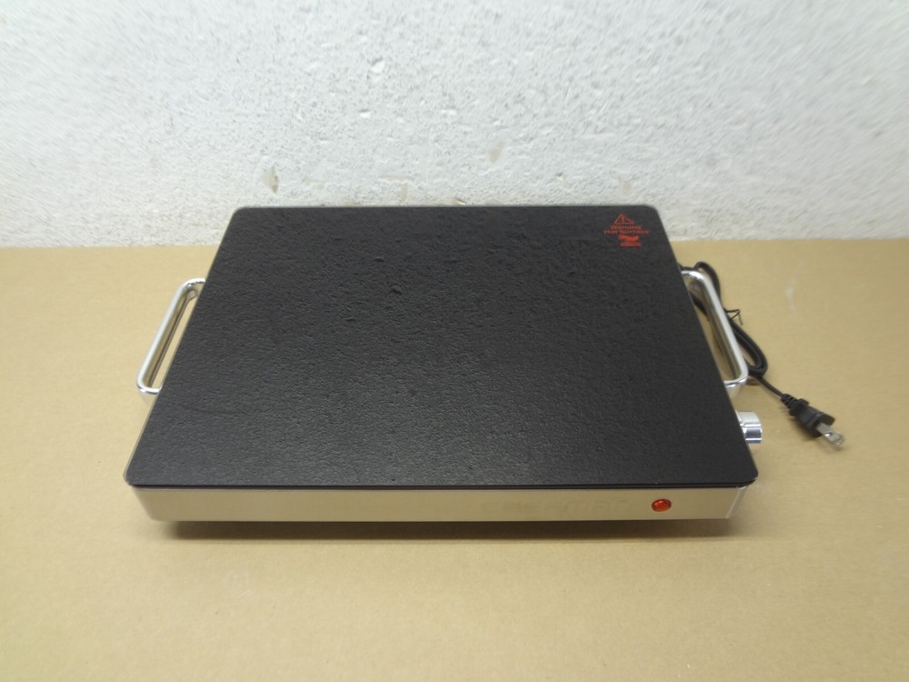 Chefman Compact Glasstop Warming Tray with Adjustable Temperature Control