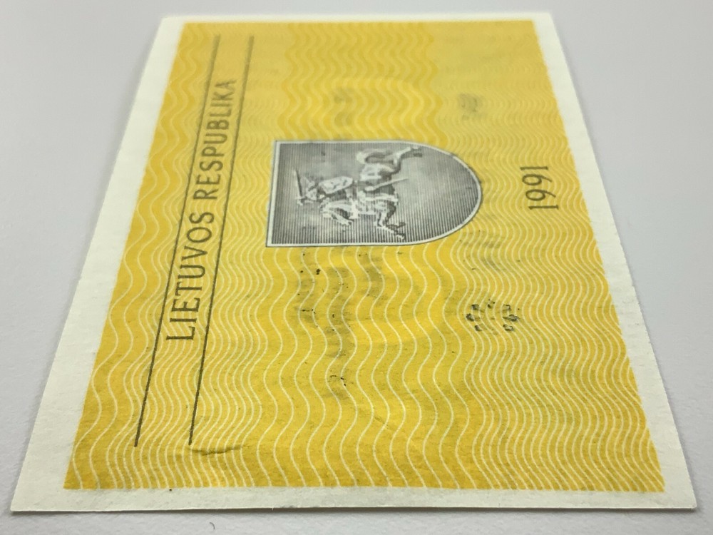 1991 Lithuania 0.50 Talonas Uncirculated Banknote X471