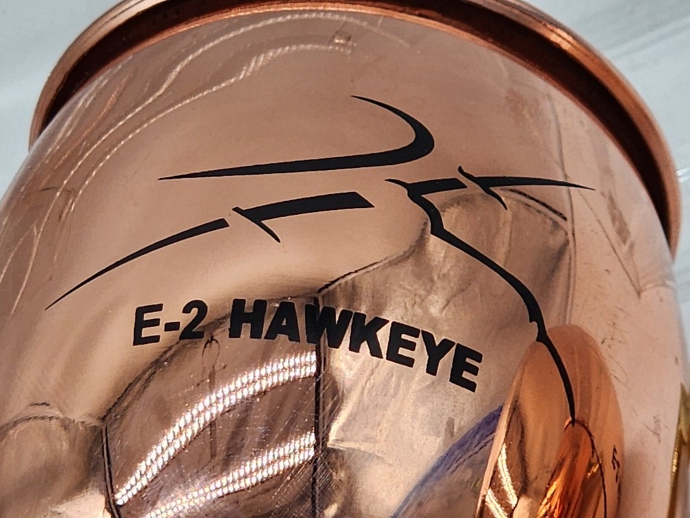 4 US Navy Northrop Grumman E-2 Hawkeye Program Copper& Brass Moscow Mule Cup Set