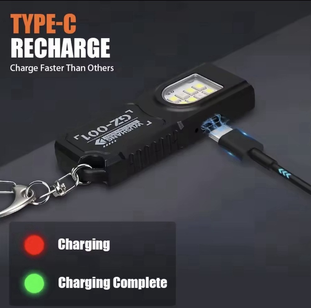 Flashlight Small Powerful 600 Lumens, Rechargeable, Lightweight, Durable .