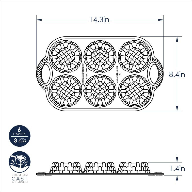 Nordic Ware Shortcake Baskets Pan