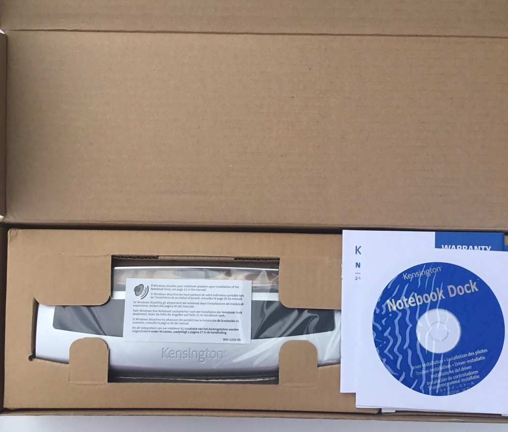 New Open Box Kensington Notebook Dock Model # K33239