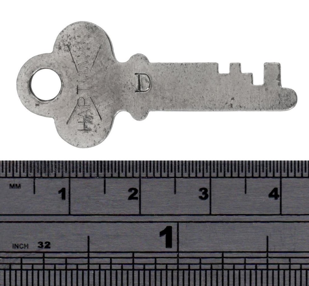 HARTMANN CASE / TRUNK / LUGGAGE Key - Code D - Vintage Key - ref.k93