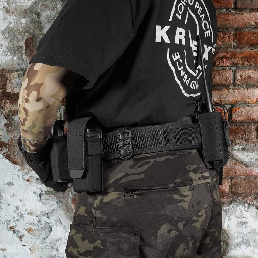 Multi-Size Adjustable Flashlight Holster with MOLLE & Belt Loop - Tactical Carry
