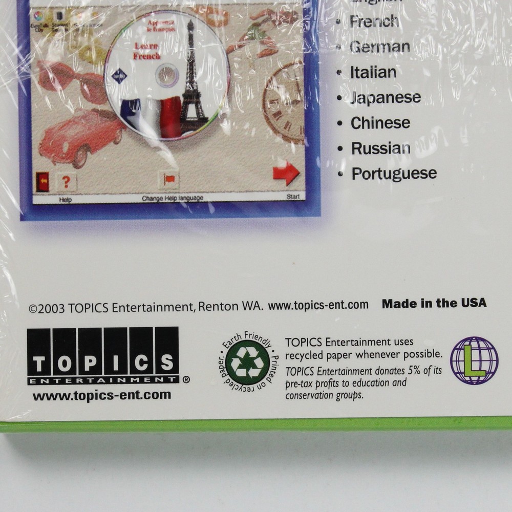 Snap! 9 Language Tutor CD-ROM Software Everyday Solutions 2003 New Sealed