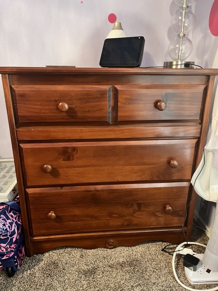 Solid Wood Nightstand Dresser