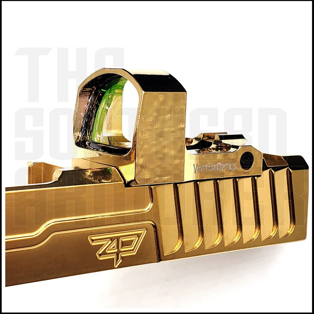 VECTOR OPTICS FRENZY-S GOLD RED DOT OPEN REFLEX OPTIC SIGHT 3MOA AUTO ADJUST DOT