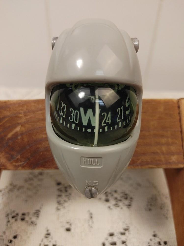 Vintage Hull Auto Dashboard Streamline Compass