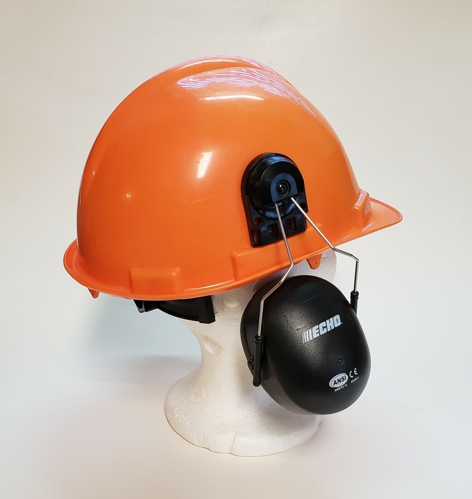 Safety Helmet with Ear Muffs Echo Chainsaw