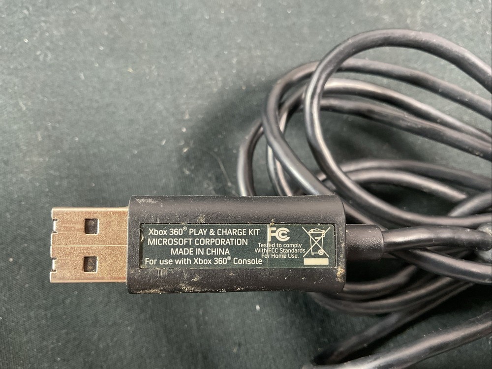 XBOX 360 Play And Charge Kit Controller USB Charging Cable Plug OEM Dongle