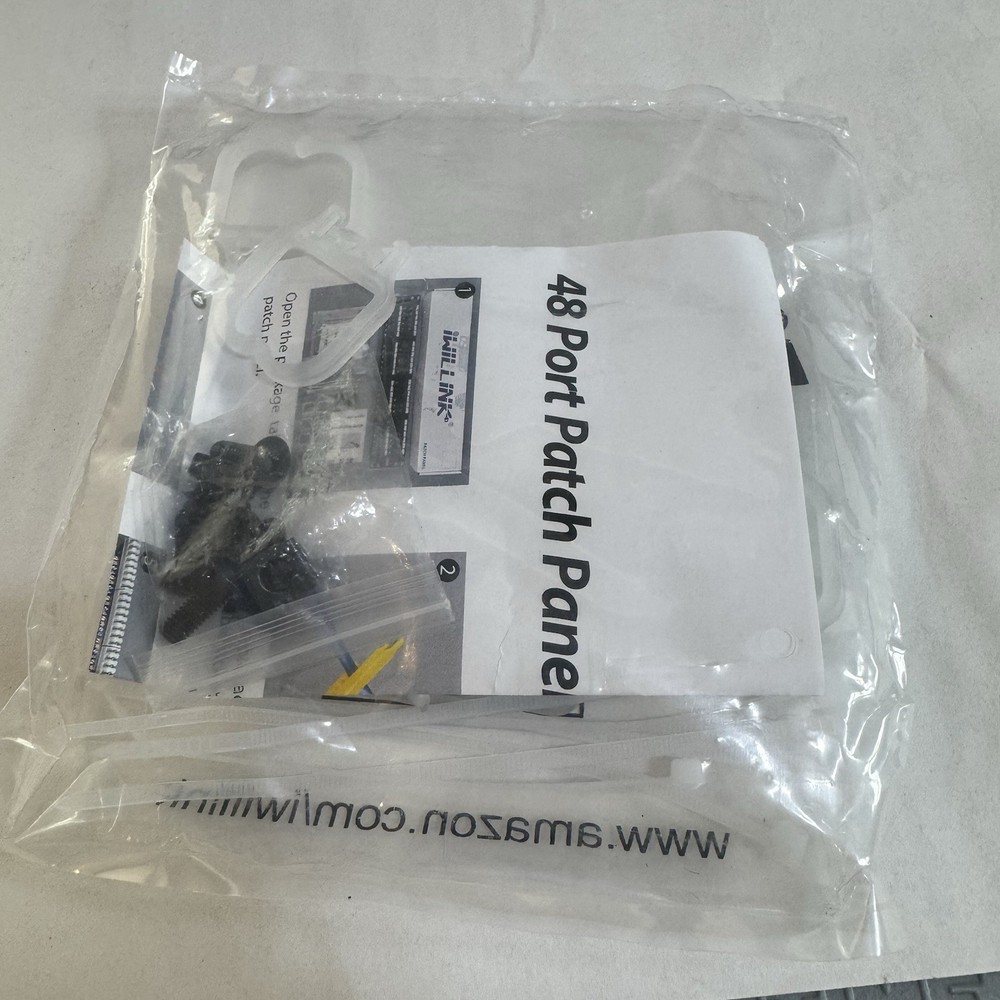 iwillink Rackmount or Wall Mount 19in Patch Panel Cat6 RJ45 Patch Panel 48 Port