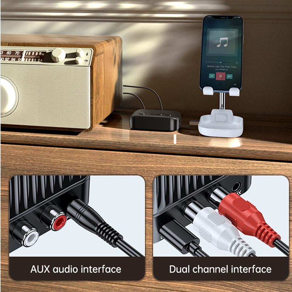 Portable Bluetooth 5.3 Receiver Adapter Wireless Audio Receiver Accessories