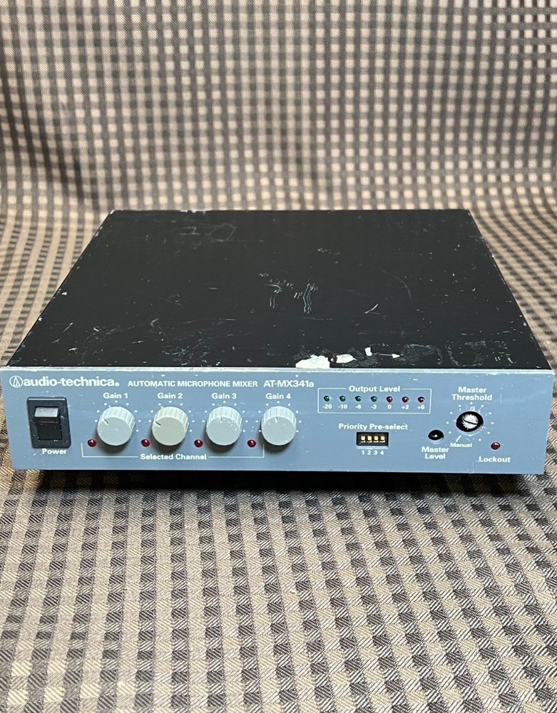 Audio Technica AT-MX341a Automatic 4 Channel Microphone Smart Mixer Rack Mount