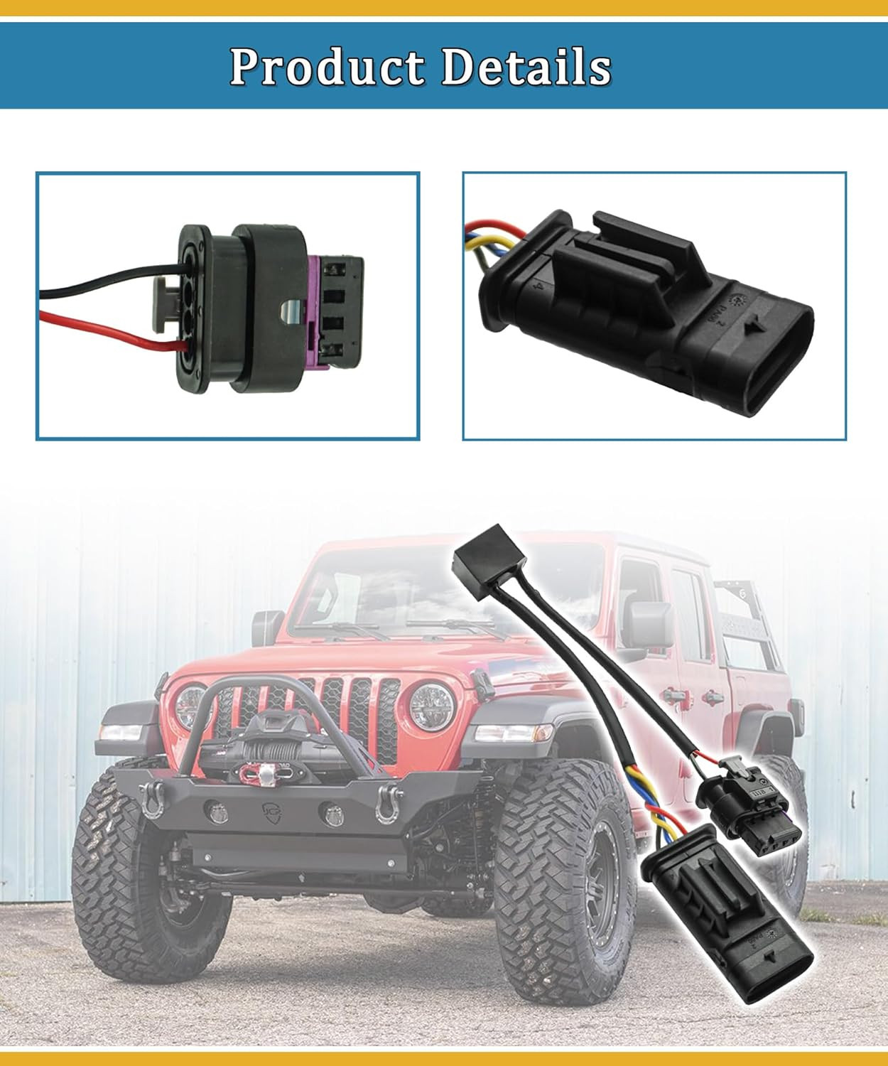 Z-LKR-OEM Locker Sensor Bypass Harness Fits for 2018-2023 Jeep Wrangler JL/JLU a