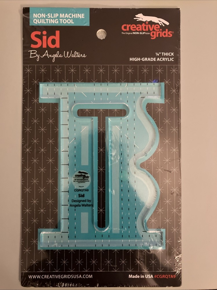 Creative Grids Non-Slip Machine Quilting Tool - Sid By Angela Walters 1/4” thick