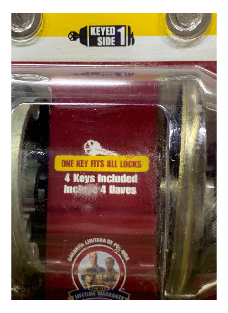KWIKSET SINGLE ENTRY LOCK/DEAD BOLT 4 KEYS MATCHING