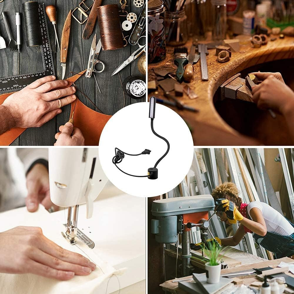 LED Sewing Machine Light, 30 LED Magnetic Mount Drill Press Light with Flexible