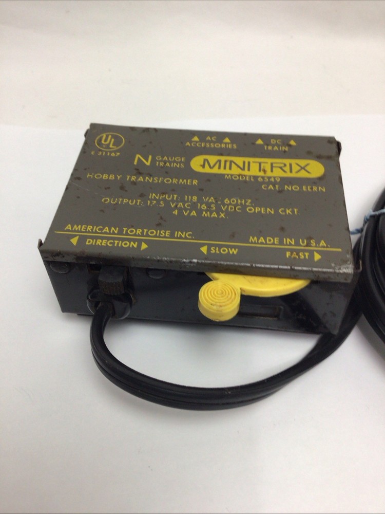Minitrix DC Transformer Model #6549 N Gauge Trains Hobby Controller