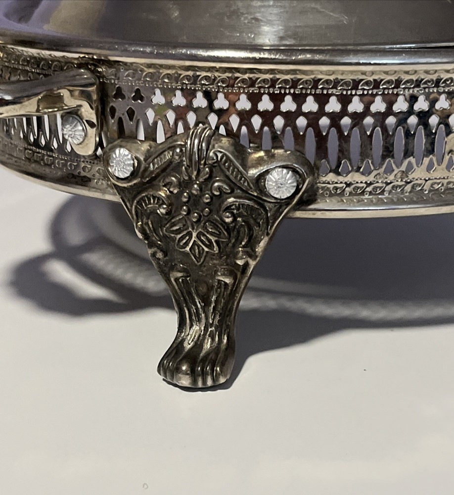 Vintage Silver Plated Server Base & Lid For Casserole Baking Serving Dish