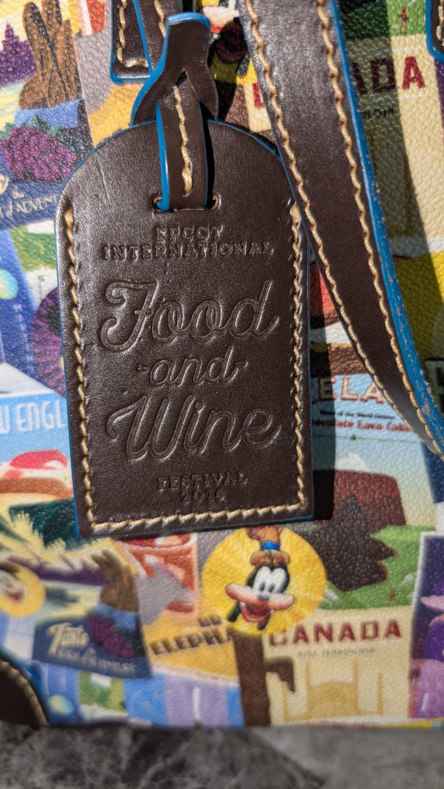 Dooney & Bourke Limited Edition Disney Food & Wine Festival Purse Tote Rare