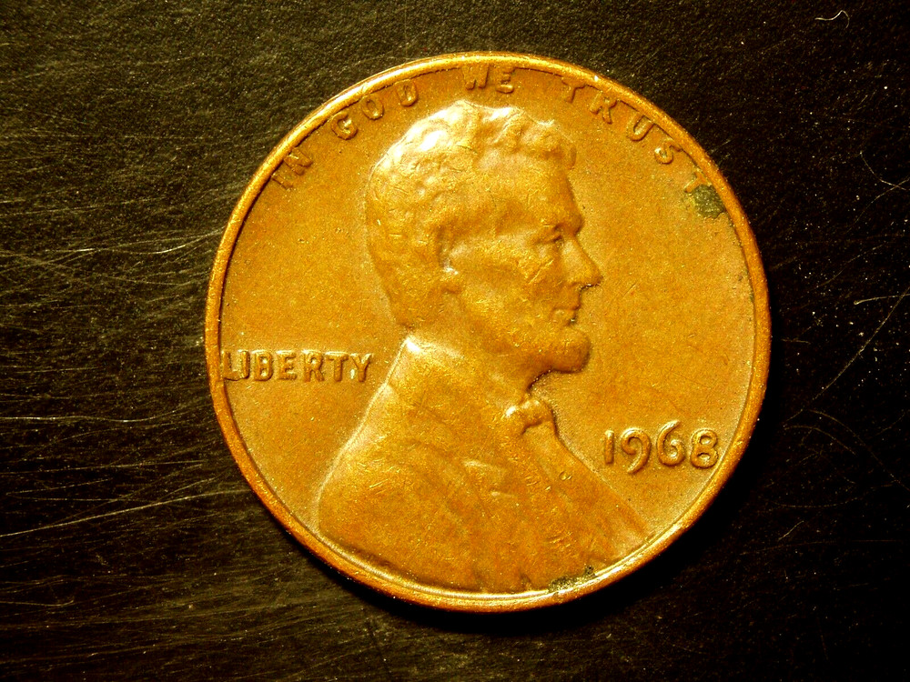 1968  LINCOLN MEMORIAL CENT #1