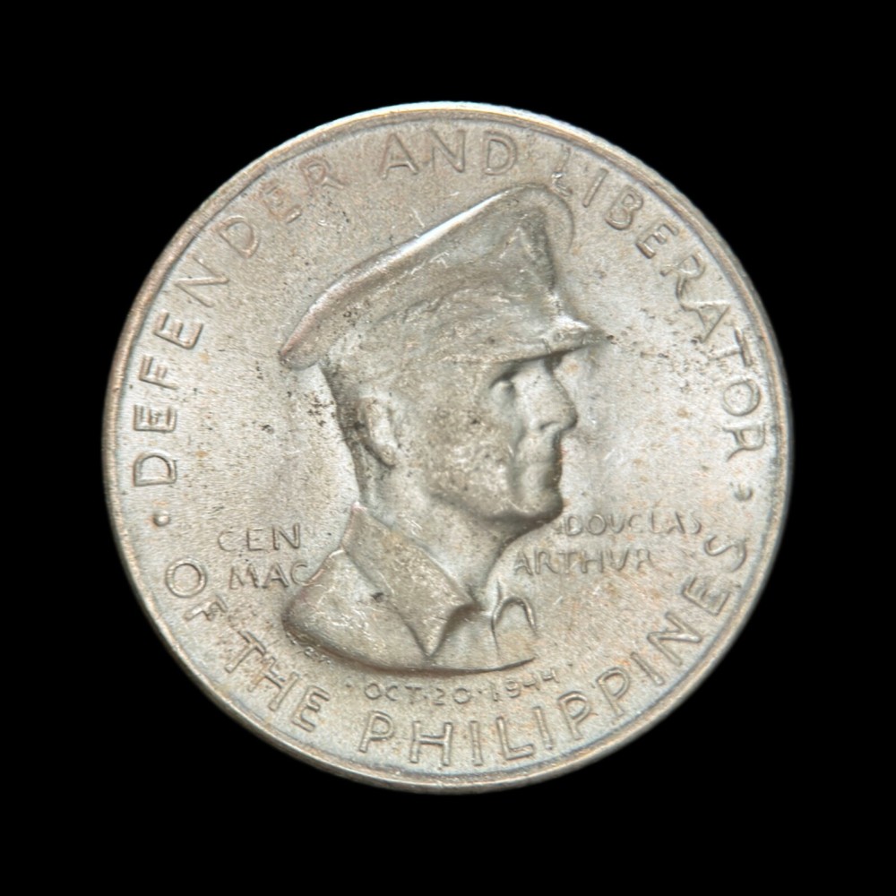 PHILIPPINES. 1947, 50 Centavos, Silver - Gen MacArthur, 5